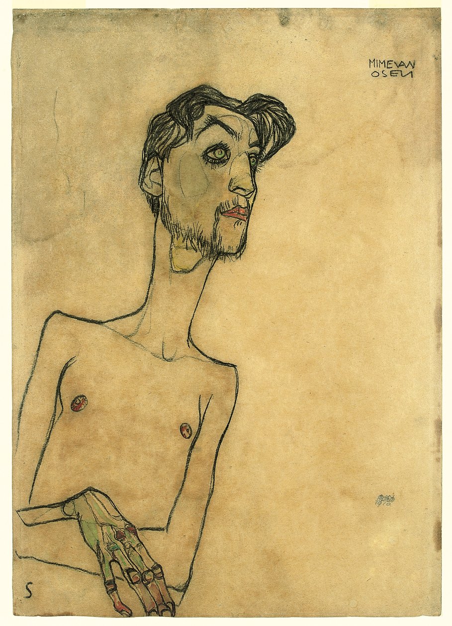 Mime van Osen, 1910 tekijältä Egon Schiele