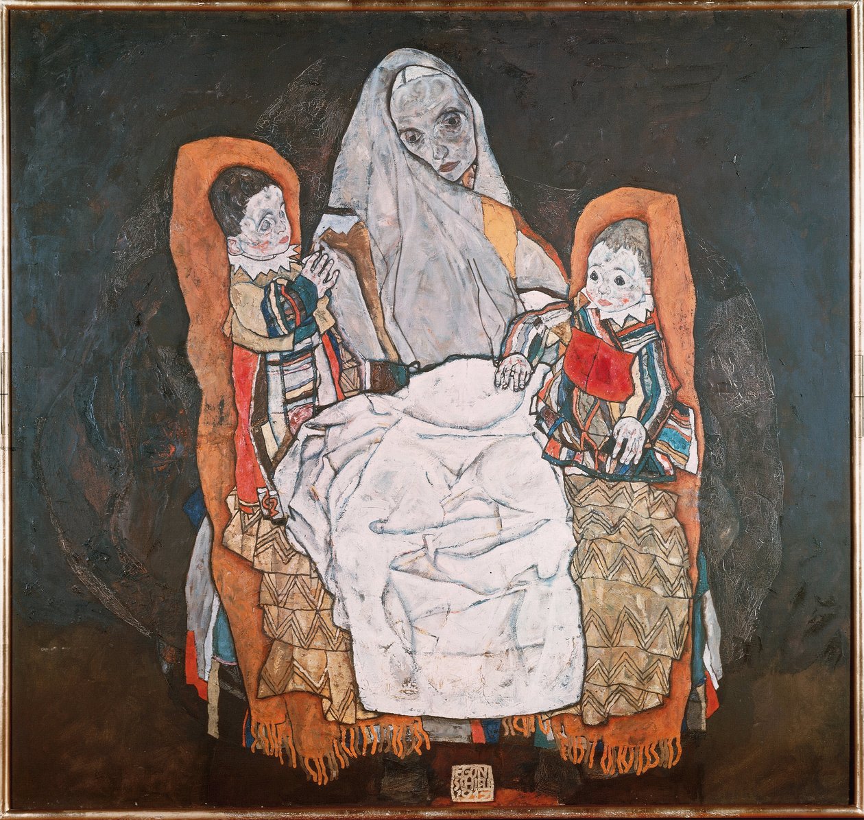 Äiti kahden lapsensa kanssa, III tekijältä Egon Schiele