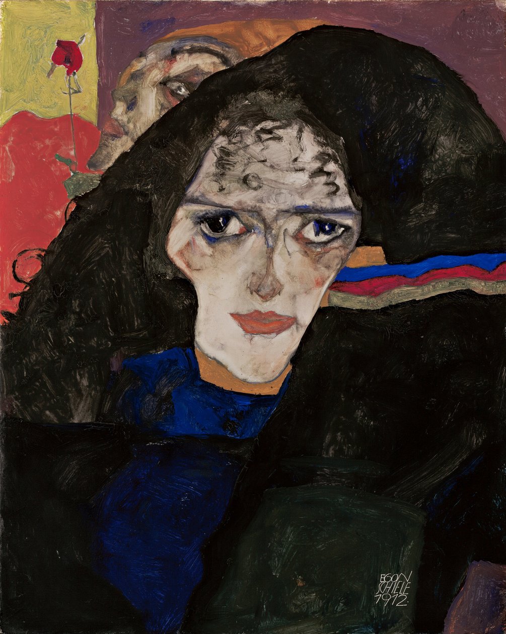 Sureva nainen, 1912 tekijältä Egon Schiele