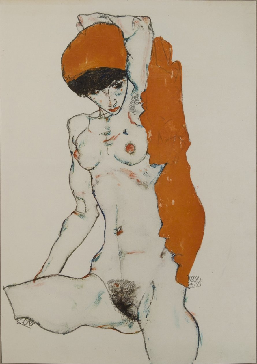 Alaston, 1914 tekijältä Egon Schiele