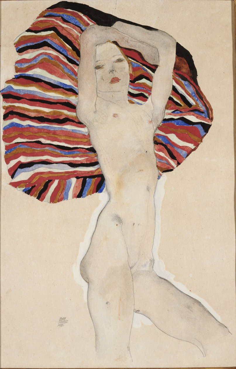 Alaston värillistä materiaalia vastaan, 1911 tekijältä Egon Schiele