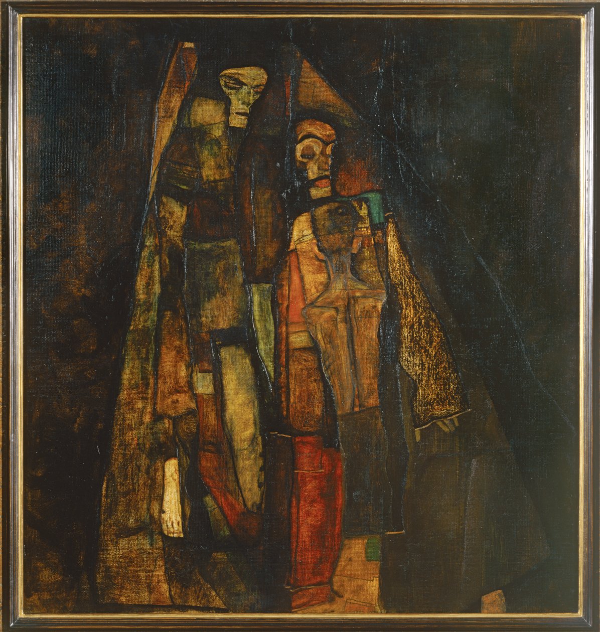 Ilmestys (öljy kankaalle) tekijältä Egon Schiele