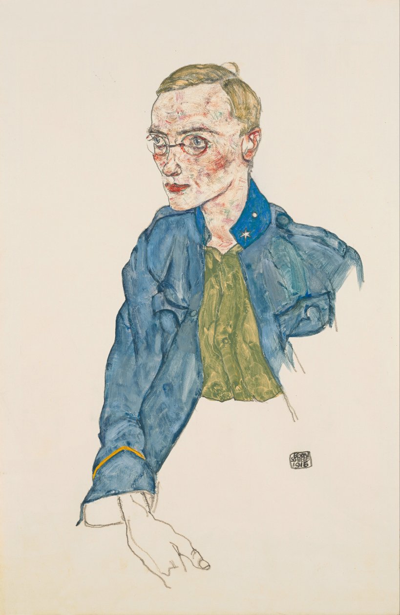 Yhden vuoden vapaaehtoinen korpraali, 1916 tekijältä Egon Schiele