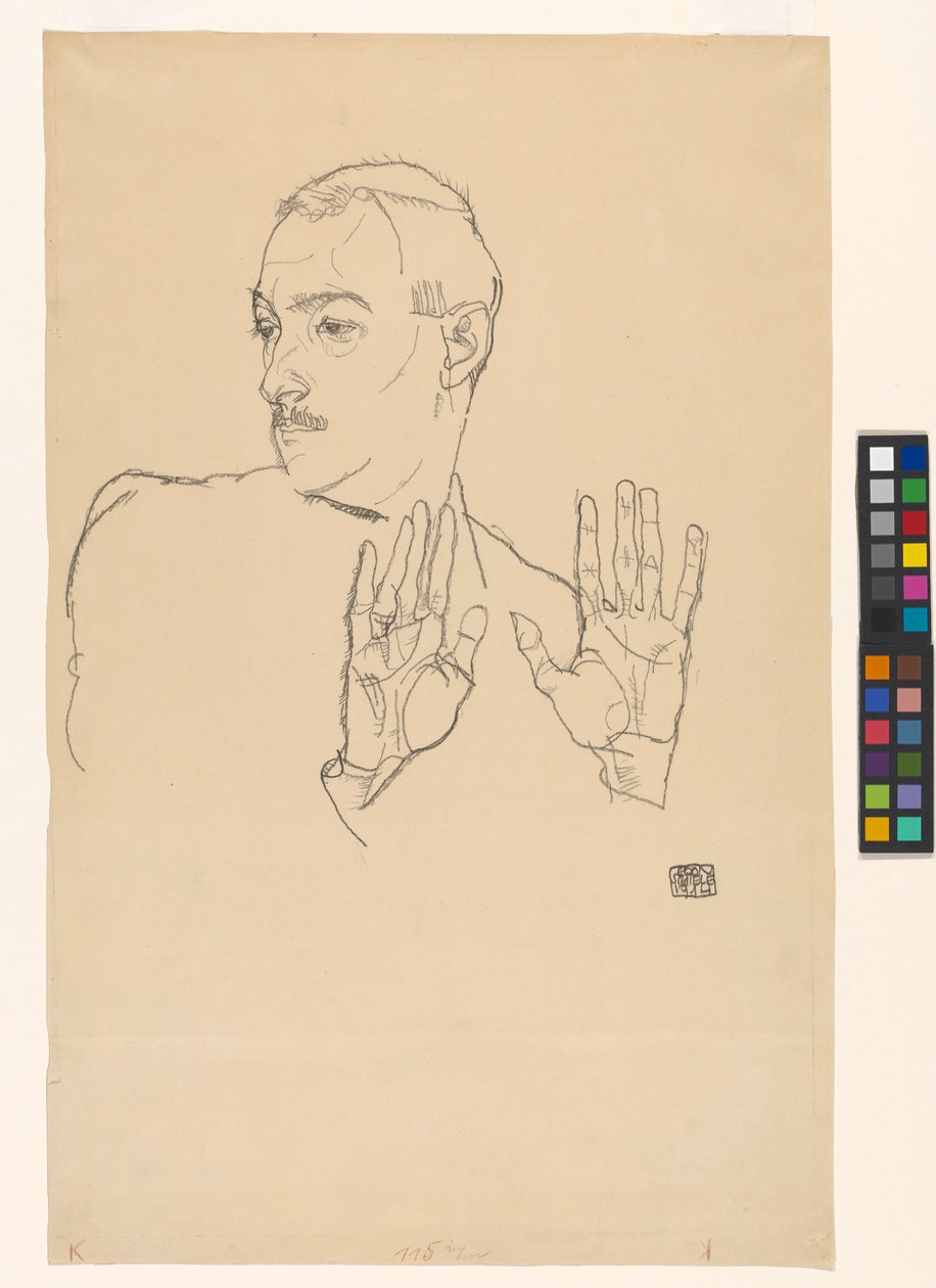 Arthur Roesslerin muotokuva tekijältä Egon Schiele