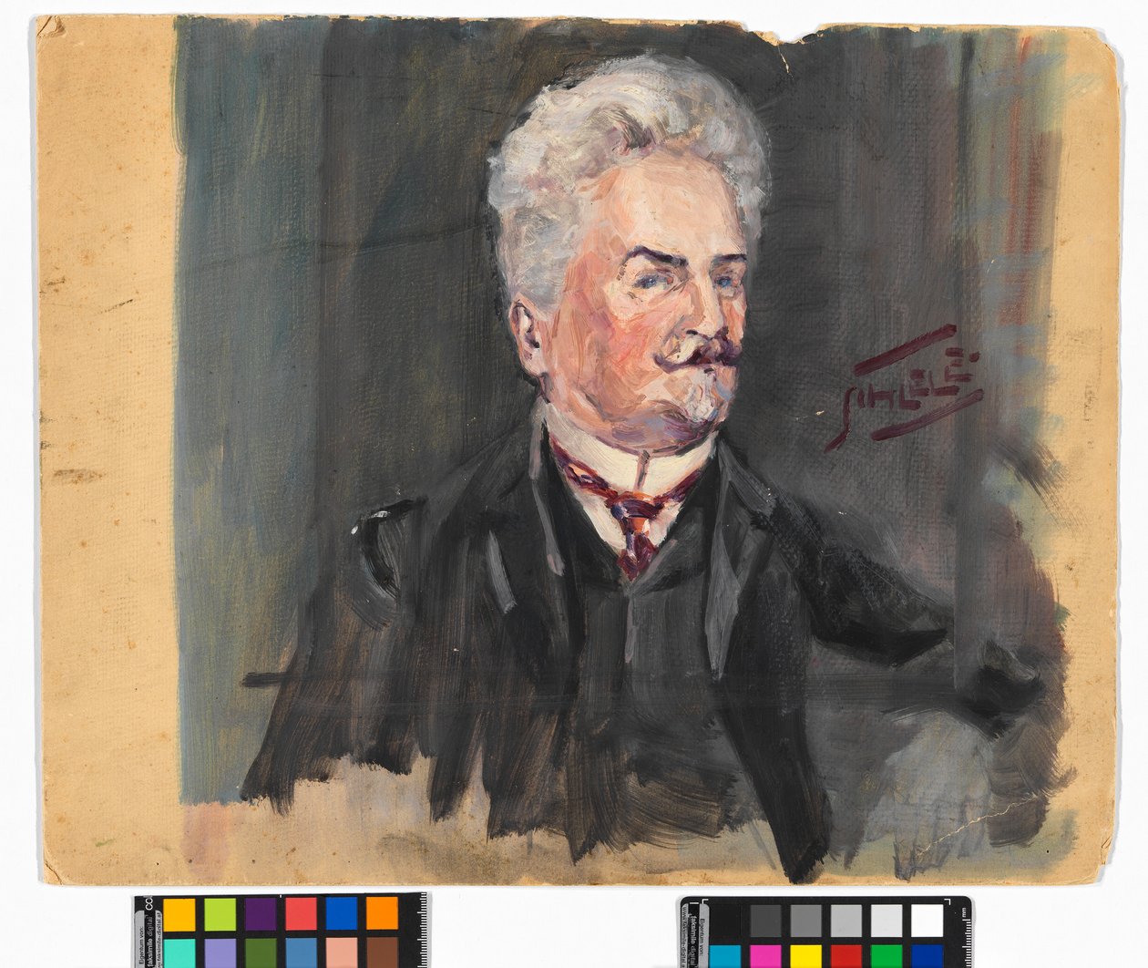 Leopold Czihaczekin muotokuva tekijältä Egon Schiele
