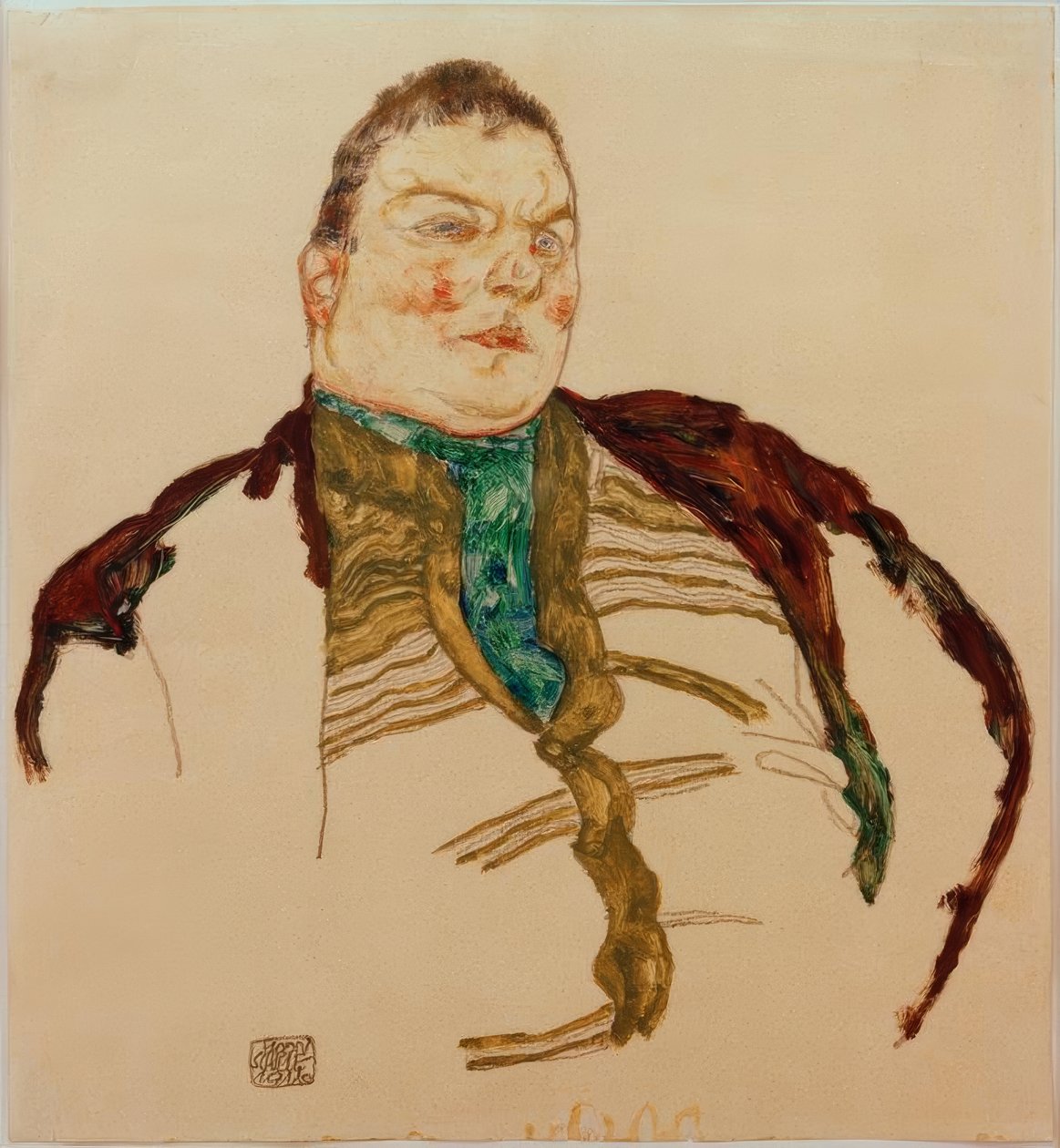 Lihavan miehen muotokuva tekijältä Egon Schiele