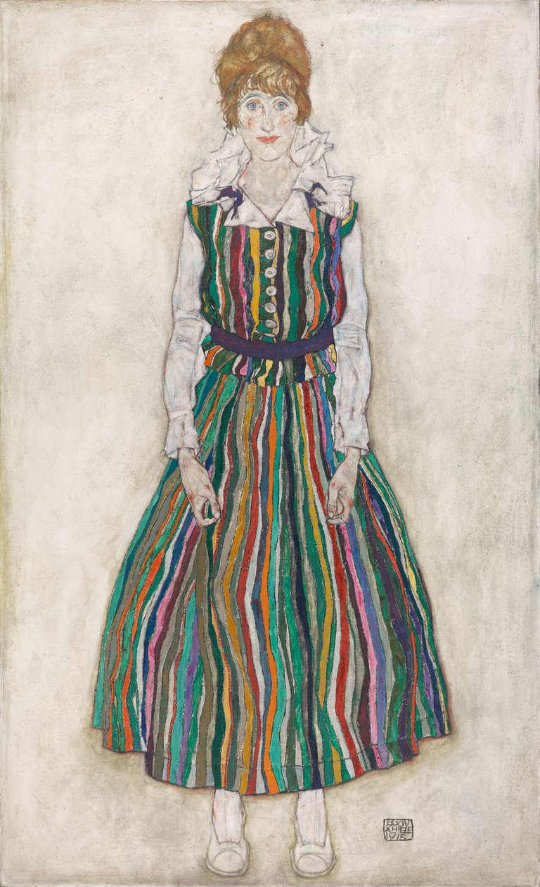 Muotokuva taiteilijan vaimosta Edith Schielestä. tekijältä Egon Schiele