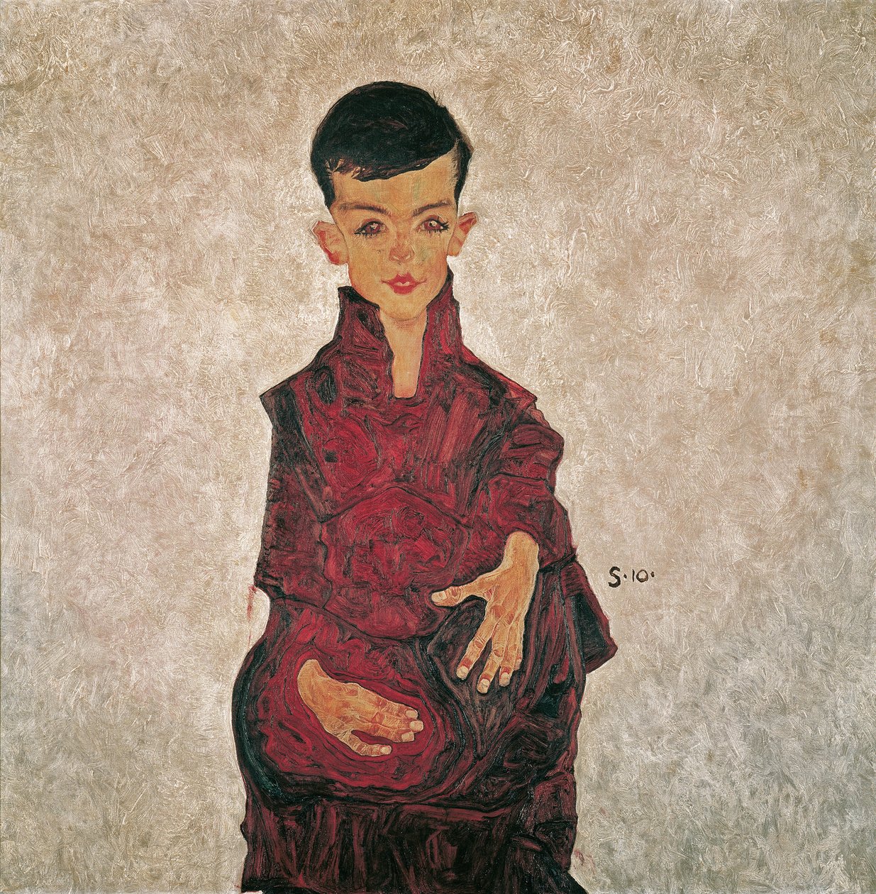 Herbert Reinerin muotokuva, 1910. tekijältä Egon Schiele