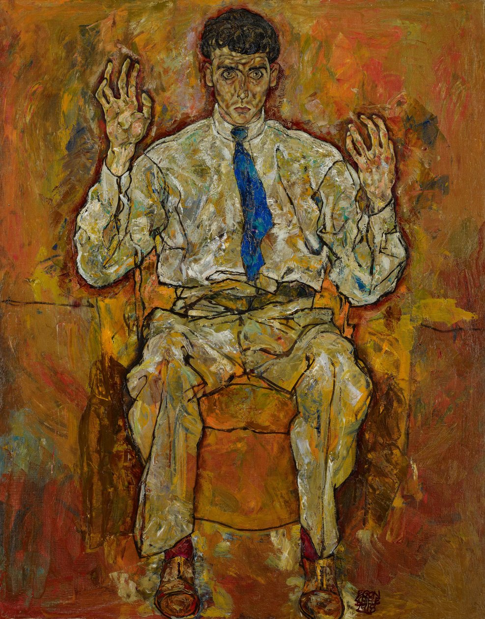 Pariisin von Güterslohin muotokuva (1887-1973) tekijältä Egon Schiele