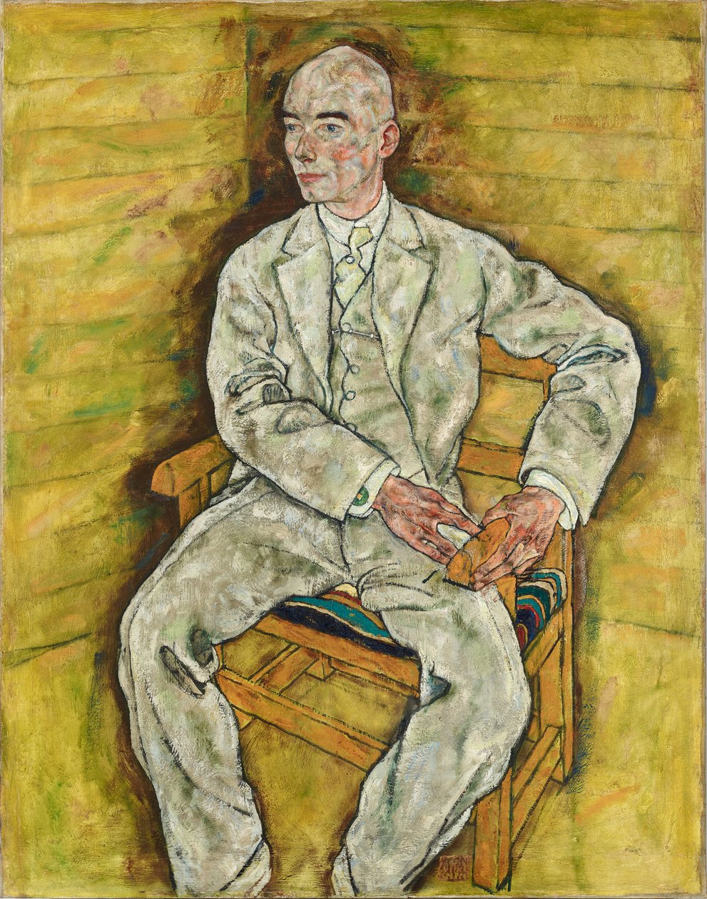 Retrat de Victor Ritter von Bauer, 1918. finlandès tekijältä Egon Schiele