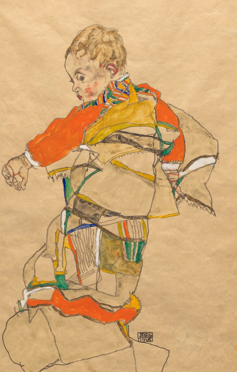 Lapsen muotokuva (Anton Peschka, Jr.) tekijältä Egon Schiele