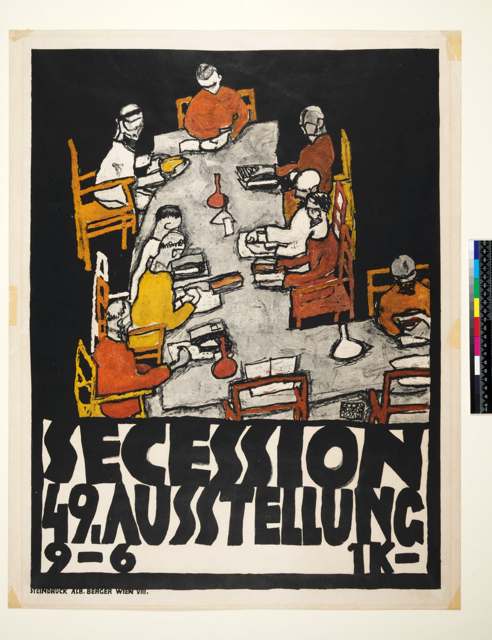 Wienin Secessionin juliste, 49. näyttely, Ystävät tekijältä Egon Schiele