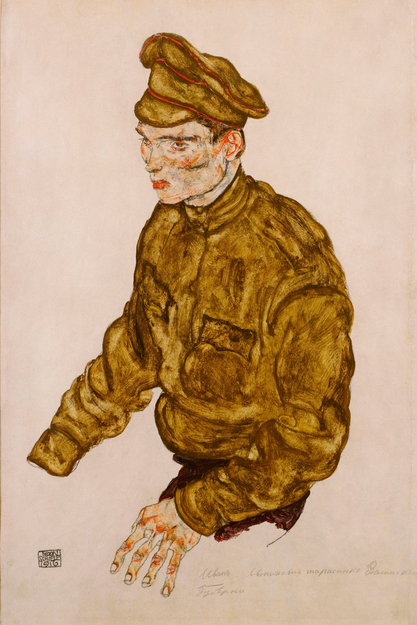 Venäjän sotavanki, 1916 tekijältä Egon Schiele
