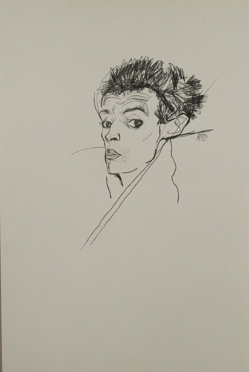 Omakuva, 1913 tekijältä Egon Schiele