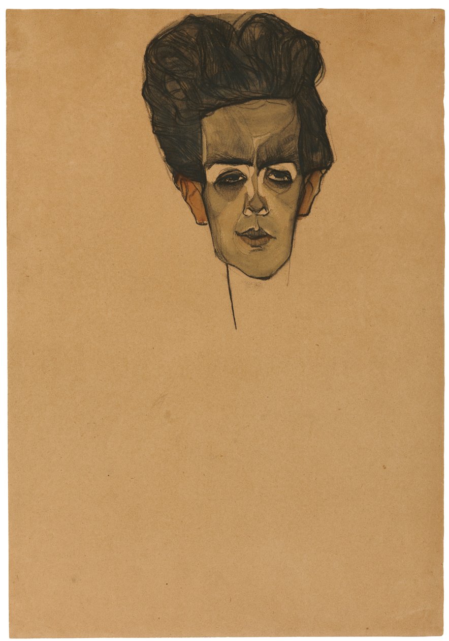 Omakuva, 1910 tekijältä Egon Schiele