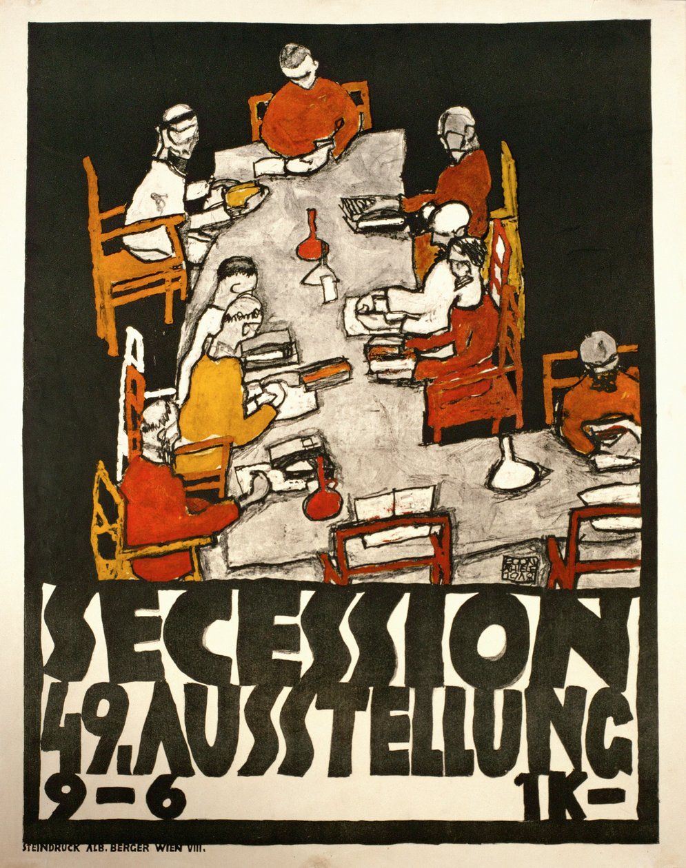 Secession-juliste tekijältä Egon Schiele