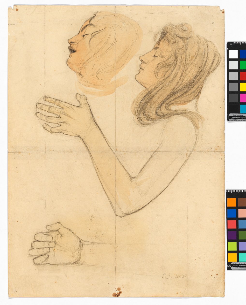 Studien der Schwester des Künstlers, Gertrude Schiele tekijältä Egon Schiele
