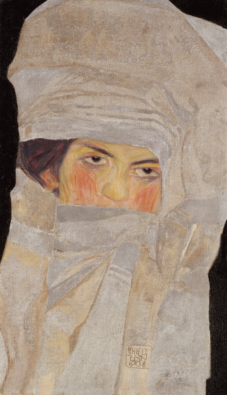 Taiteilijan sisar Melanie, 1908 tekijältä Egon Schiele