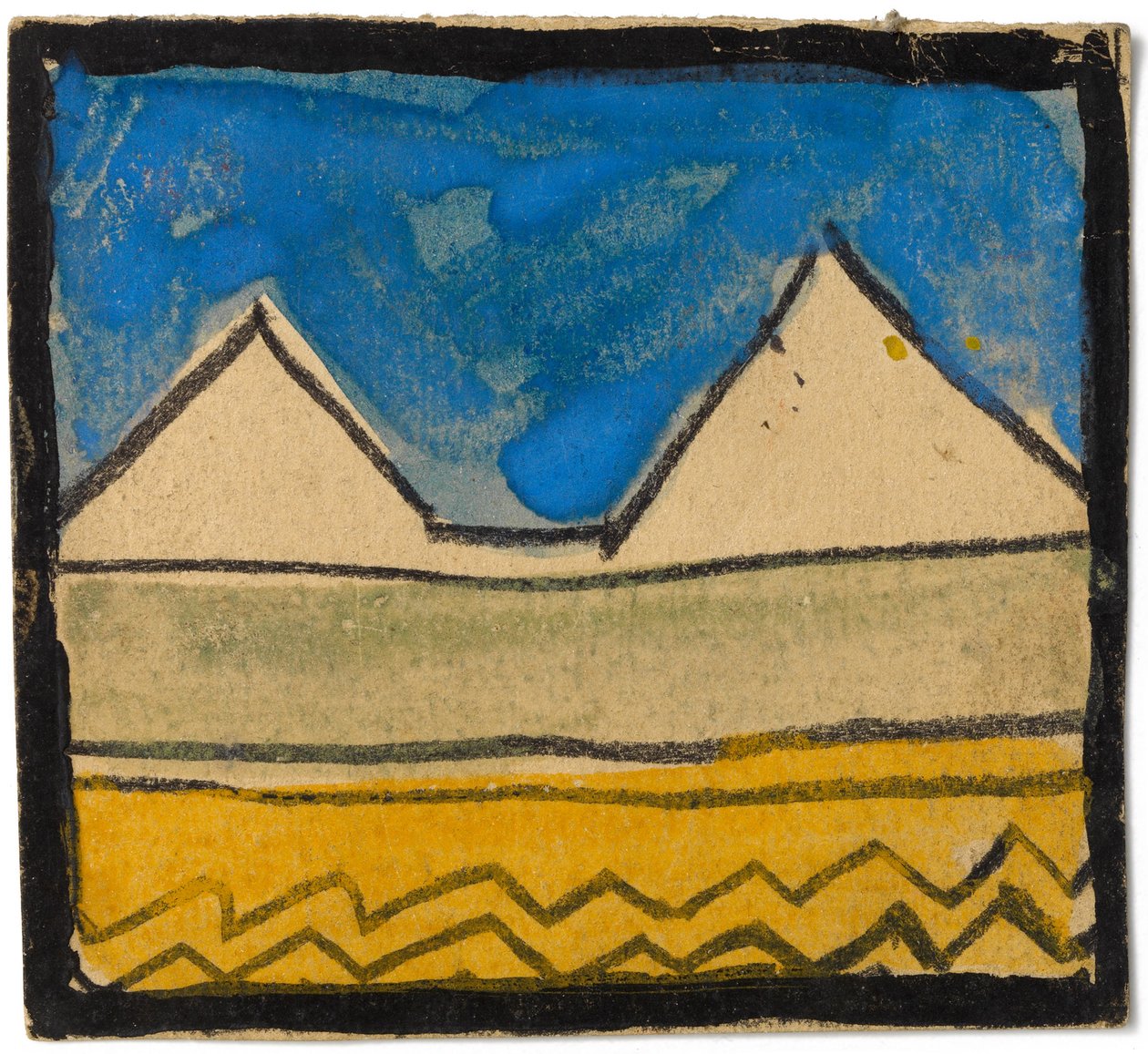 Seinäkoristesuunnittelu, 1918 tekijältä Egon Schiele