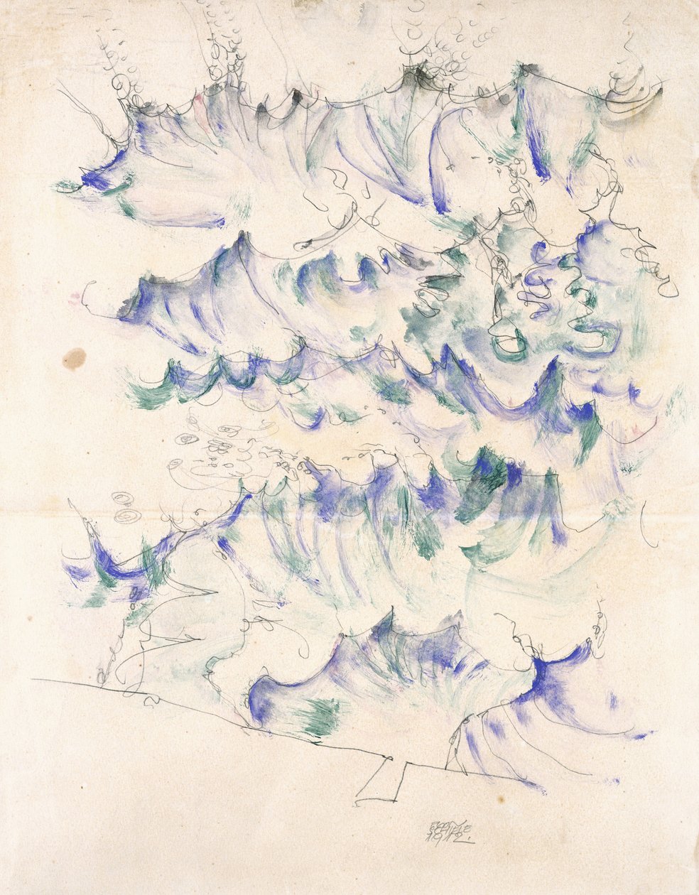 Aallot, 1912 tekijältä Egon Schiele