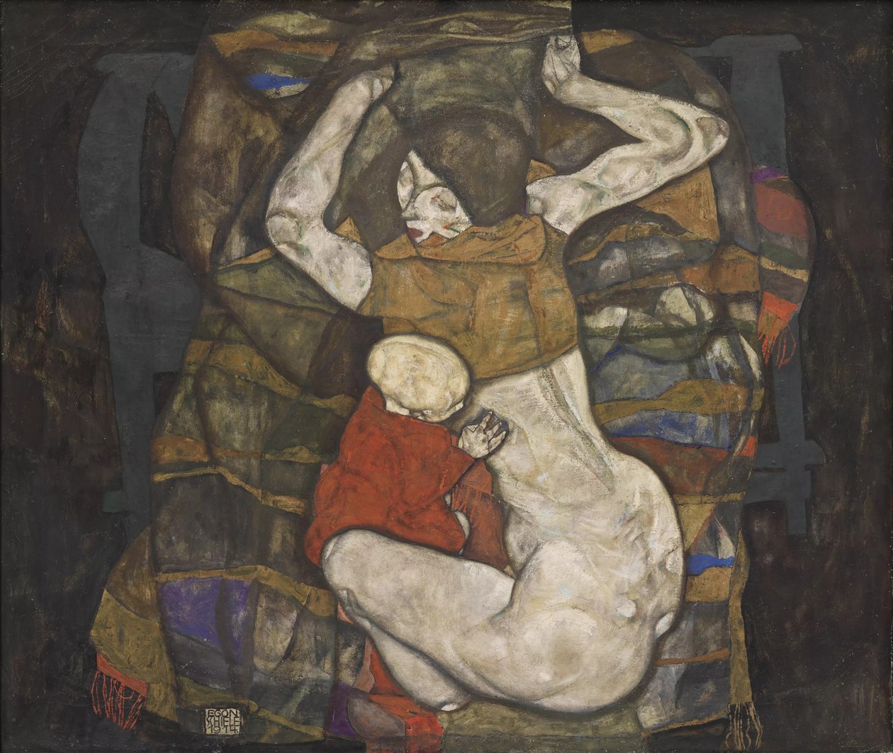 Nuori äiti, 1914. tekijältä Egon Schiele