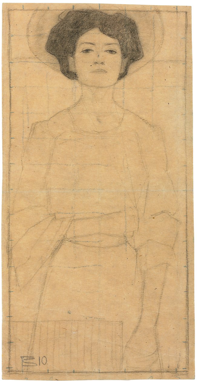 Nuori nainen hattu tekijältä Egon Schiele