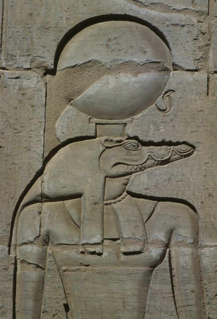 Yksityiskohta reliefistä, Sobek-kivi tekijältä Egyptian