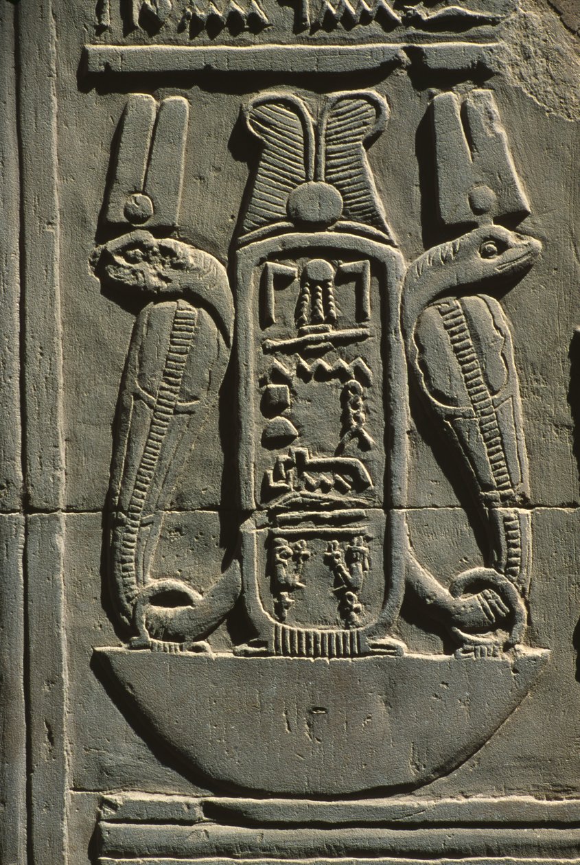 Yksityiskohta kohokuviosta, hieroglyfikivi tekijältä Egyptian