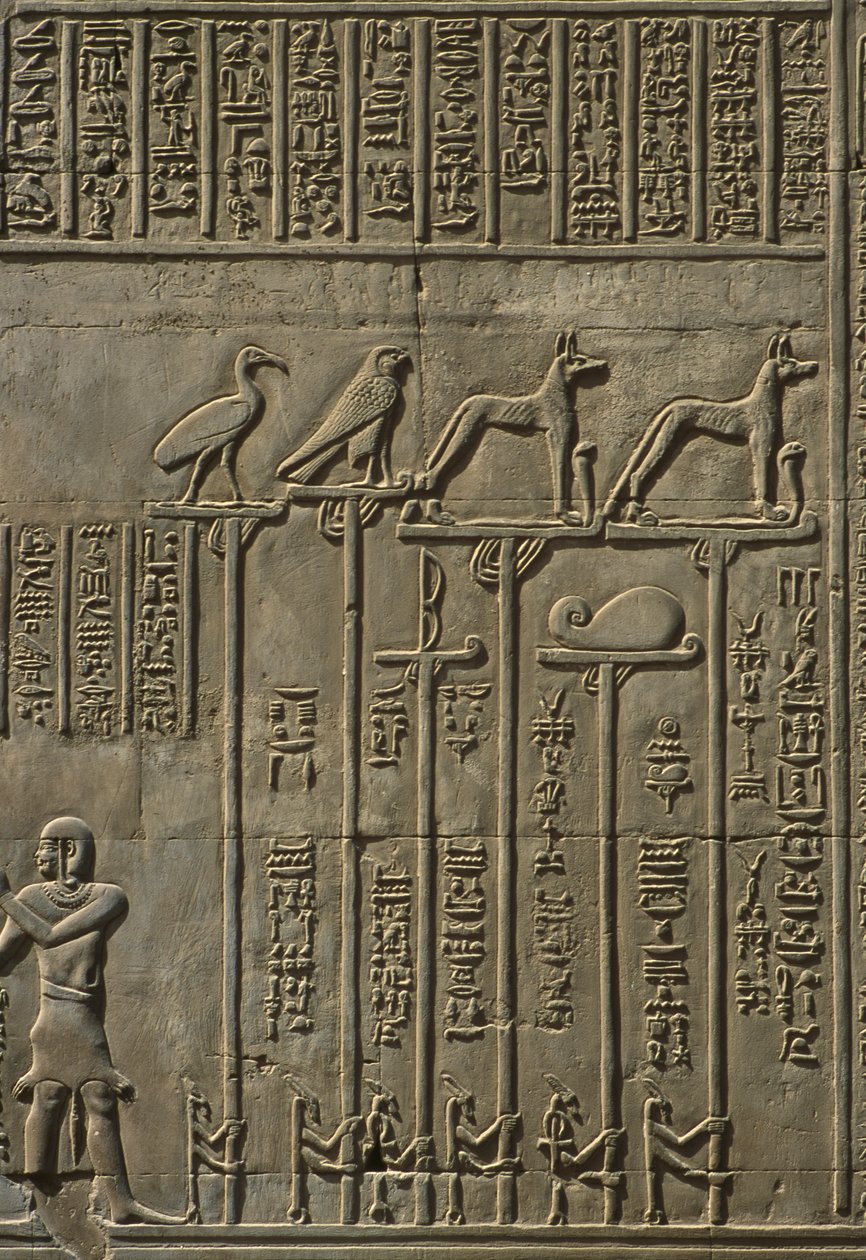 Yksityiskohta kohokivestä tekijältä Egyptian