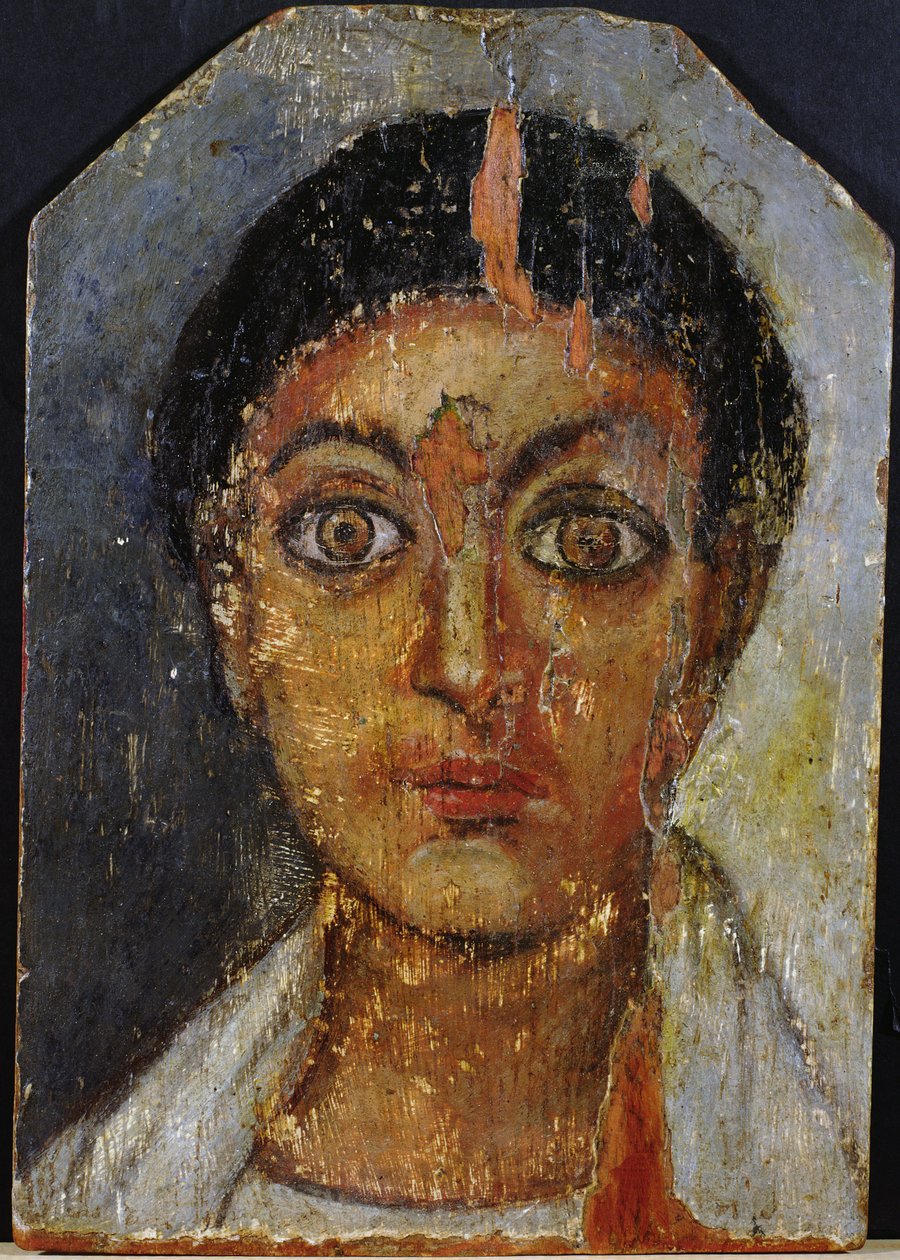 Fayum nuoren miehen muotokuva, 2.-3. vuosisadalla (enkaustinen vaha puulle) tekijältä Egyptian