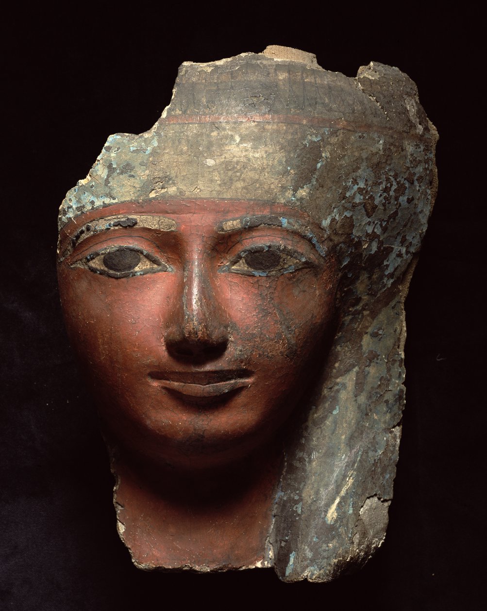 Muumionaamio, Uusi valtakunta, 19.-20. dynastia (1295-1069 eaa.) (maalattu kartonki) tekijältä Egyptian