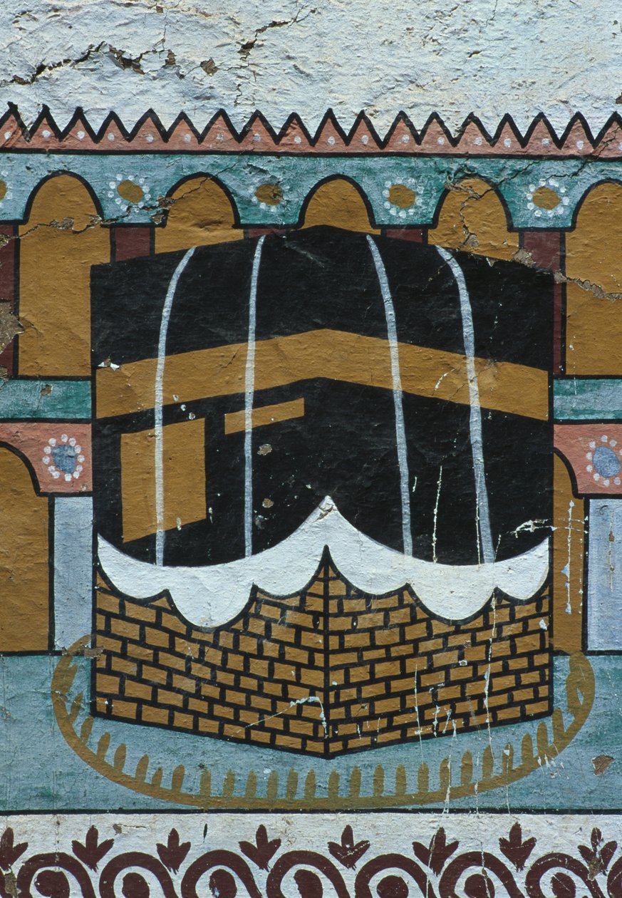Maalattu seinä, joka kuvaa Kaaban kamelia (seinämaalaus) tekijältä Egyptian