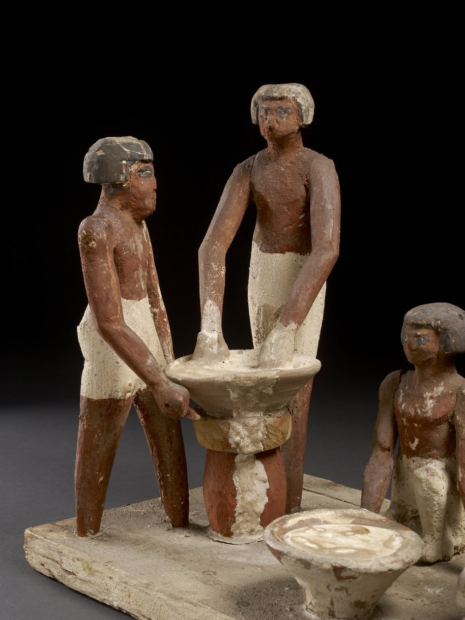 Malli panimo puuta, maali tekijältä Egyptian 12th Dynasty