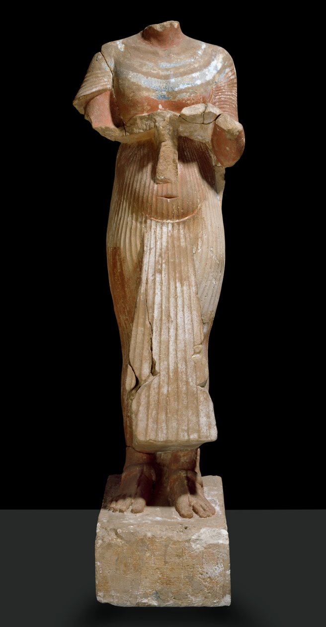 Ekenatenin patsas, näkymä edestäpäin tekijältä Egyptian 18th Dynasty