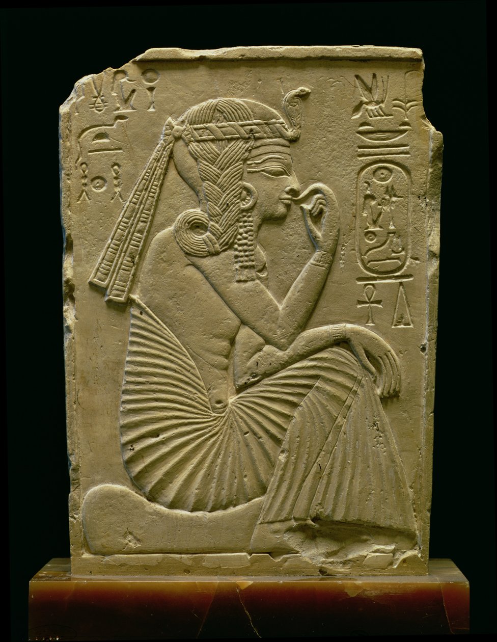 Ramses II (1279-1213 eKr.) lapsena, Uusi kuningaskunta (kalkkikivi) tekijältä Egyptian 19th Dynasty