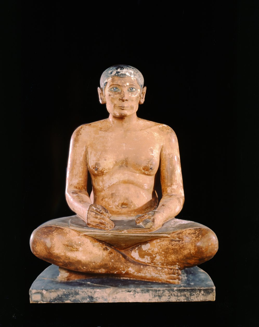 Hiipivä kirjanoppinut, Saqqara, Vanha kuningaskunta (kalkkikivi, alabasteri ja vuorikristalli) (katso myös 391129) tekijältä Egyptian 5th Dynasty