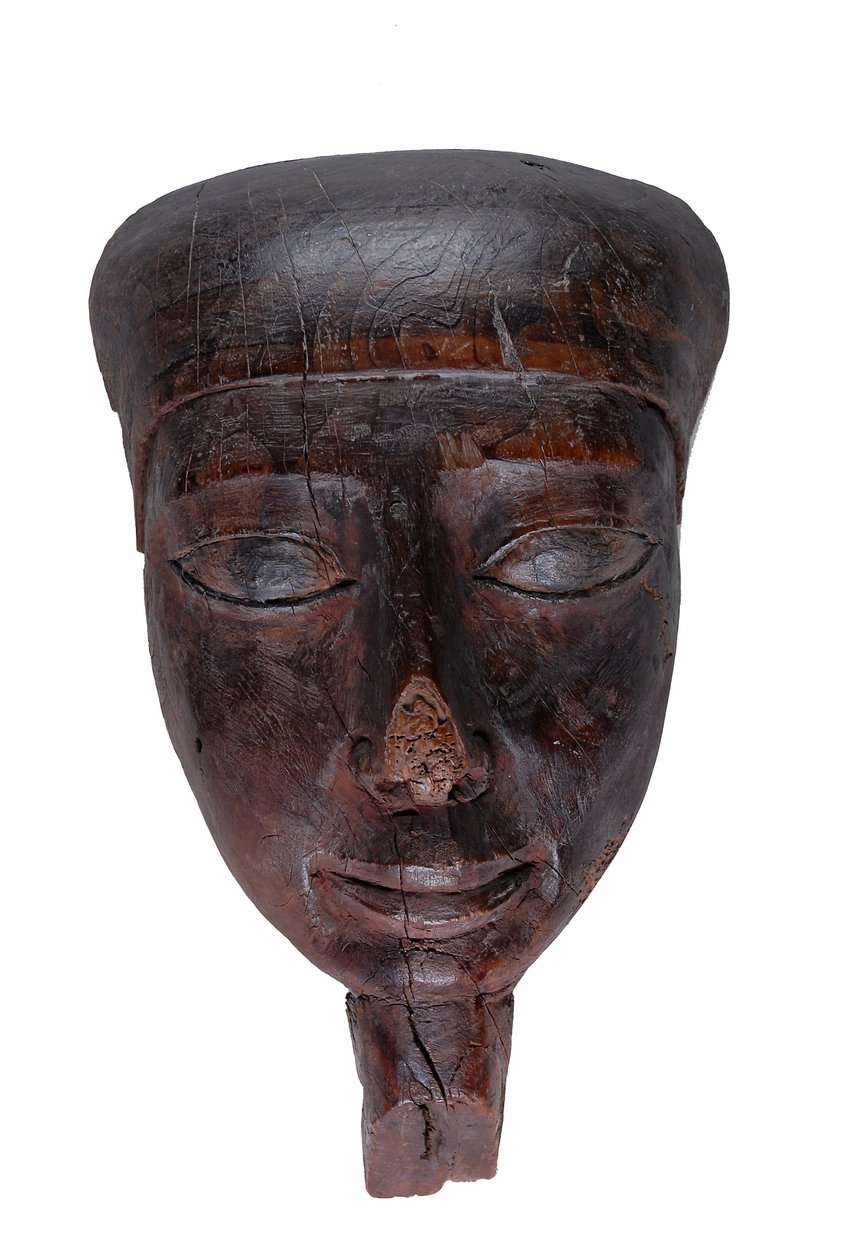 Arkkunaamari, 330-323 eKr. puuta, jossa maalijäämiä tekijältä Egyptian Ptolemaic Period