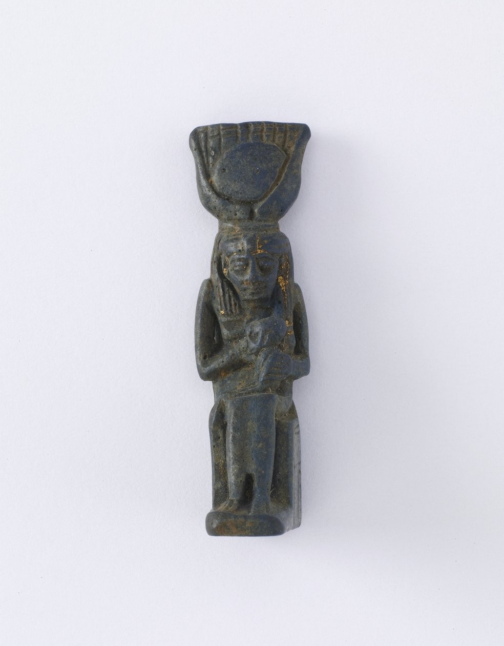 Isisin ja Horuksen hahmo, mahdollisesti Ptolemaioksen aikakausi, 305-30 eKr. (fajanssi) tekijältä Egyptian