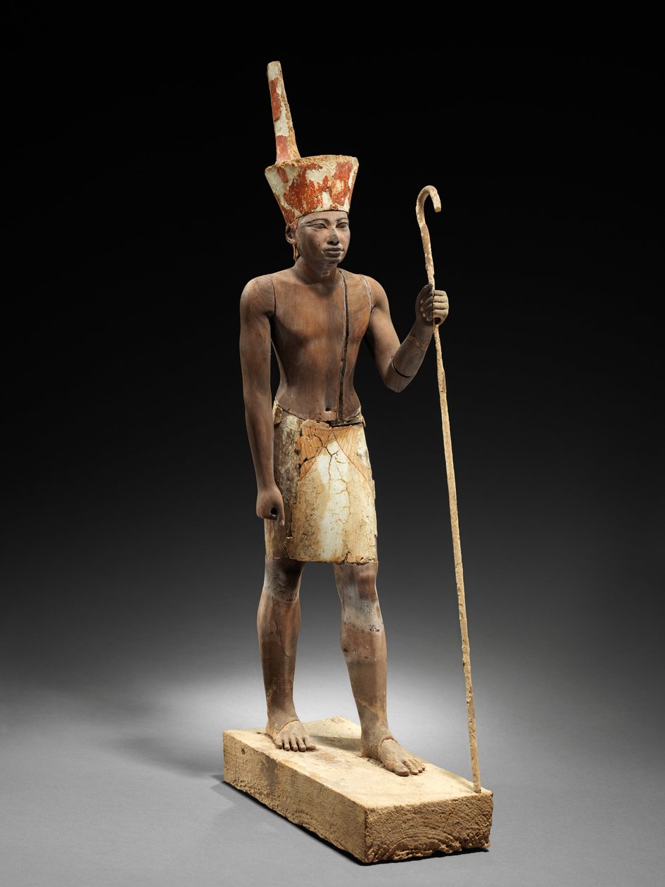 Vartijan hahmo, n.1900 eKr. (setripuuta, kipsillä ja maalilla). tekijältä Egyptian 12th Dynasty