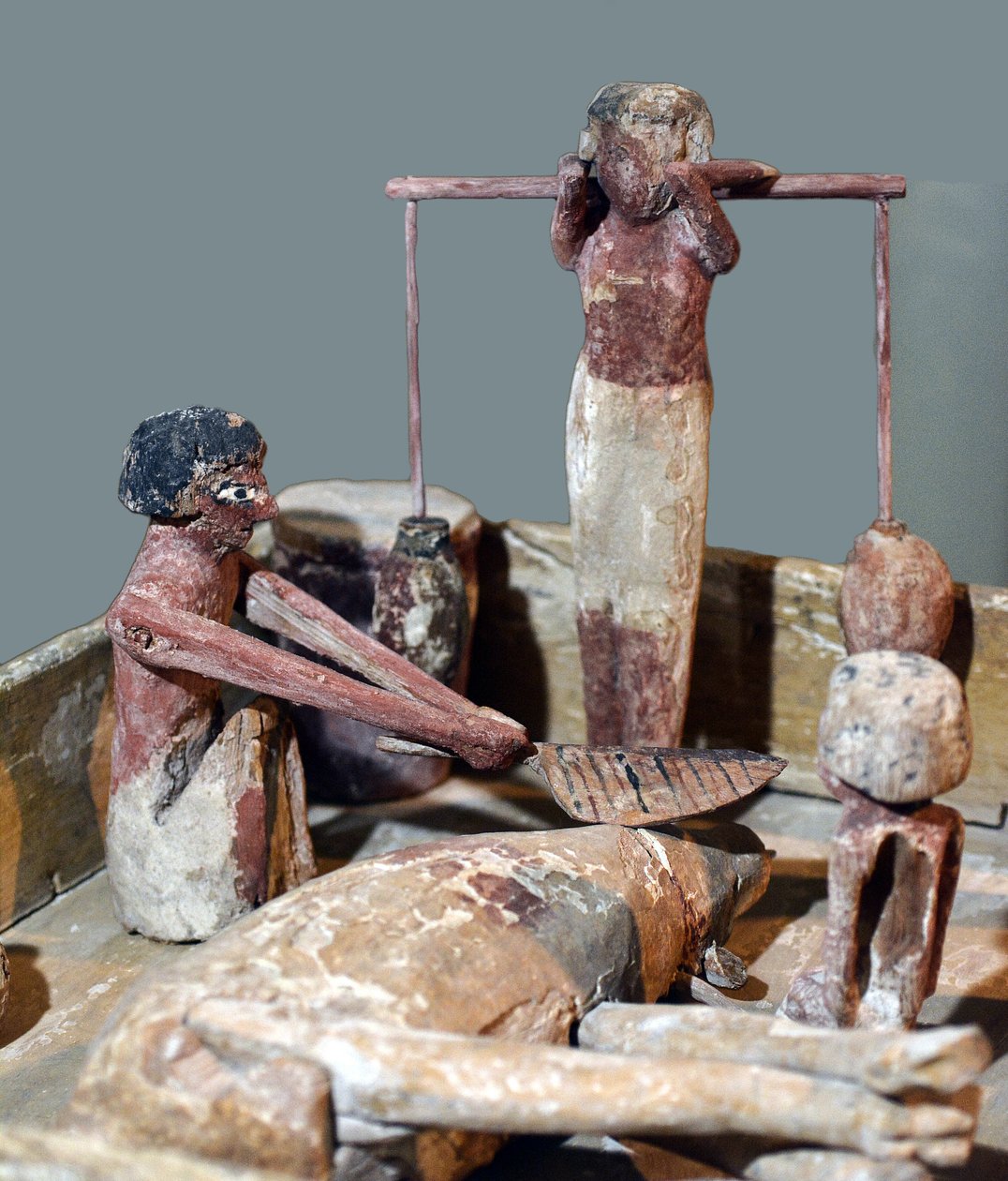 Lihakaupan malli, Egypti, noin 2000-1700 eaa tekijältä Egyptian 12th Dynasty