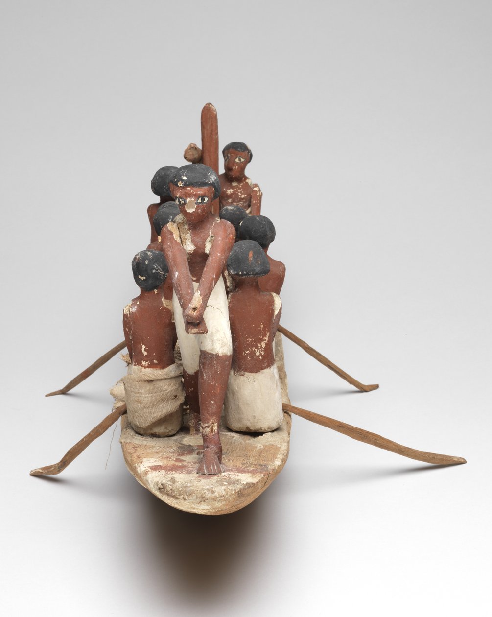 Mallipurjevene Khetyn haudasta (Beni Hasan) Keski-Britanniassa, noin 2010 eaa. - 1950 eaa. (maalattu puu ja pellava) tekijältä Egyptian 12th Dynasty