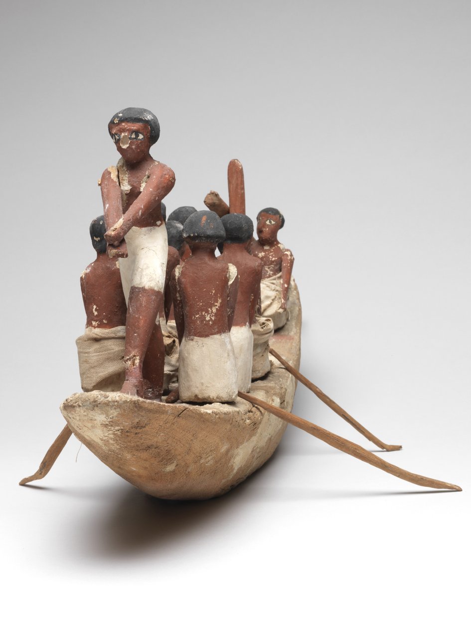 Mallipurjevene Khetyn haudasta (Beni Hasan) Keski-Britanniassa, noin 2010 eaa. - 1950 eaa. (maalattu puu ja pellava) tekijältä Egyptian 12th Dynasty