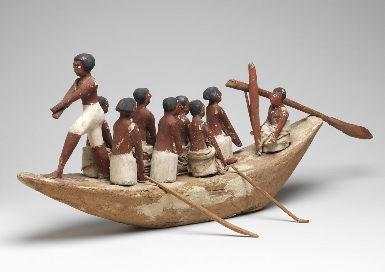 Mallipurjevene Khetyn haudasta (Beni Hasan) Keski-Britanniassa, noin 2010 eaa. - 1950 eaa. (maalattu puu ja pellava) tekijältä Egyptian 12th Dynasty