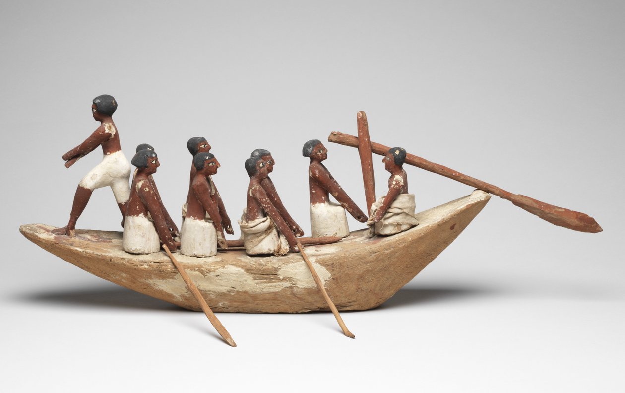Mallipurjevene Khetyn haudasta (Beni Hasan) Keski-Britanniassa, noin 2010 eaa. - 1950 eaa. (maalattu puu ja pellava) tekijältä Egyptian 12th Dynasty