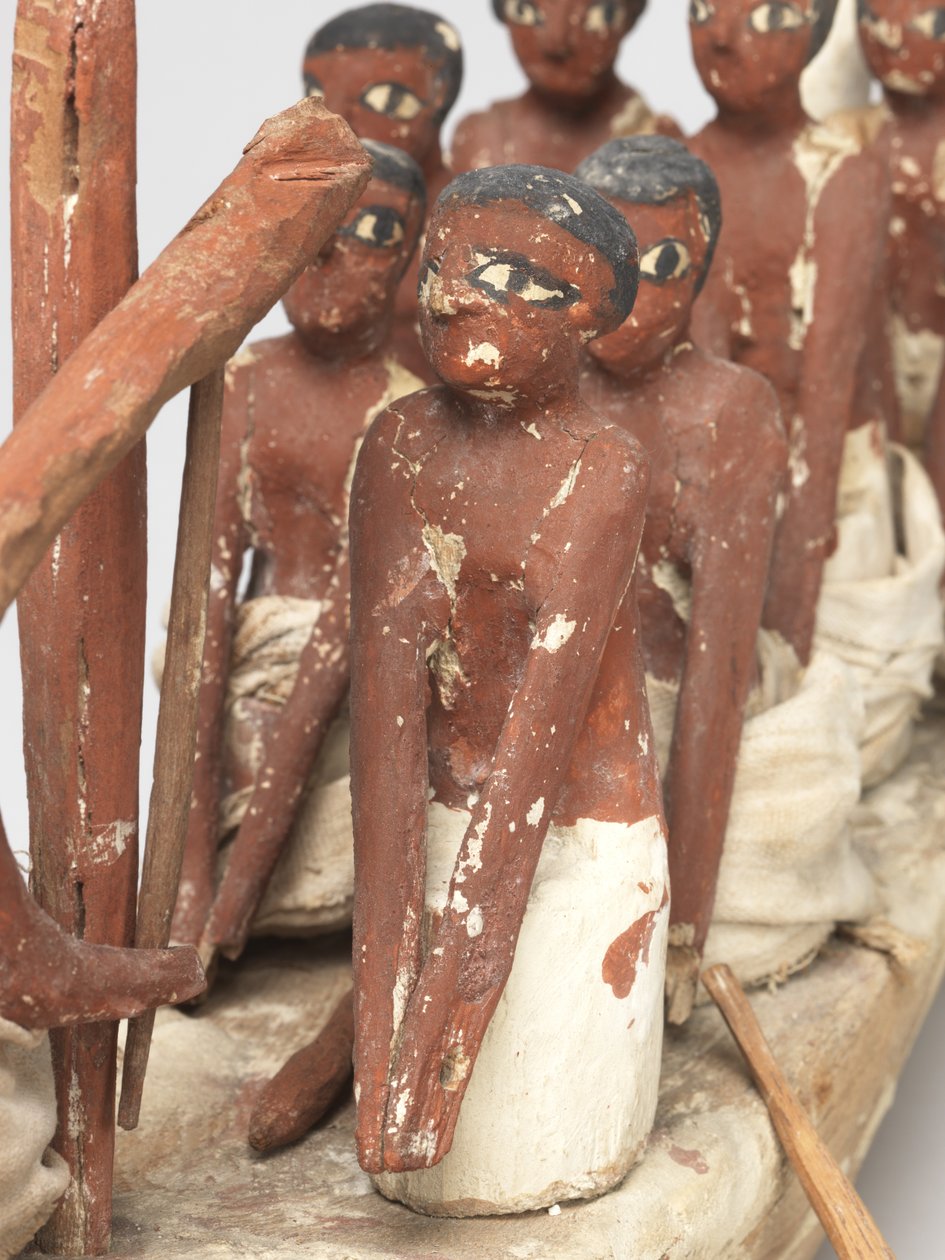 Mallipurjevene Khetyn haudasta (Beni Hasan) Keski-Britanniassa, noin 2010 eaa. - 1950 eaa. (maalattu puu ja pellava) tekijältä Egyptian 12th Dynasty