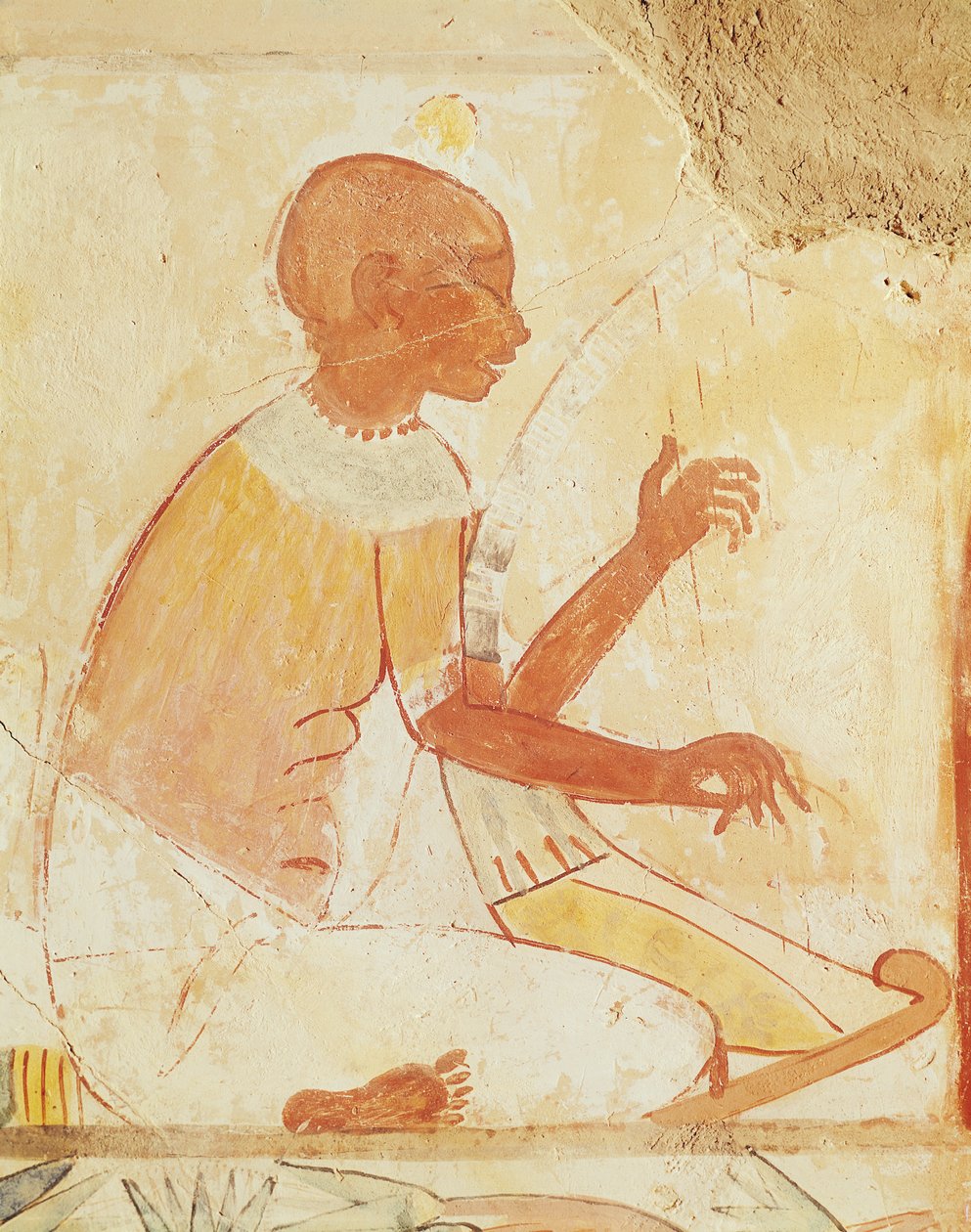 Sokea harpistilaulu, Nakhtin haudasta, Uusi kuningaskunta (seinämaalaus) tekijältä Egyptian 18th Dynasty