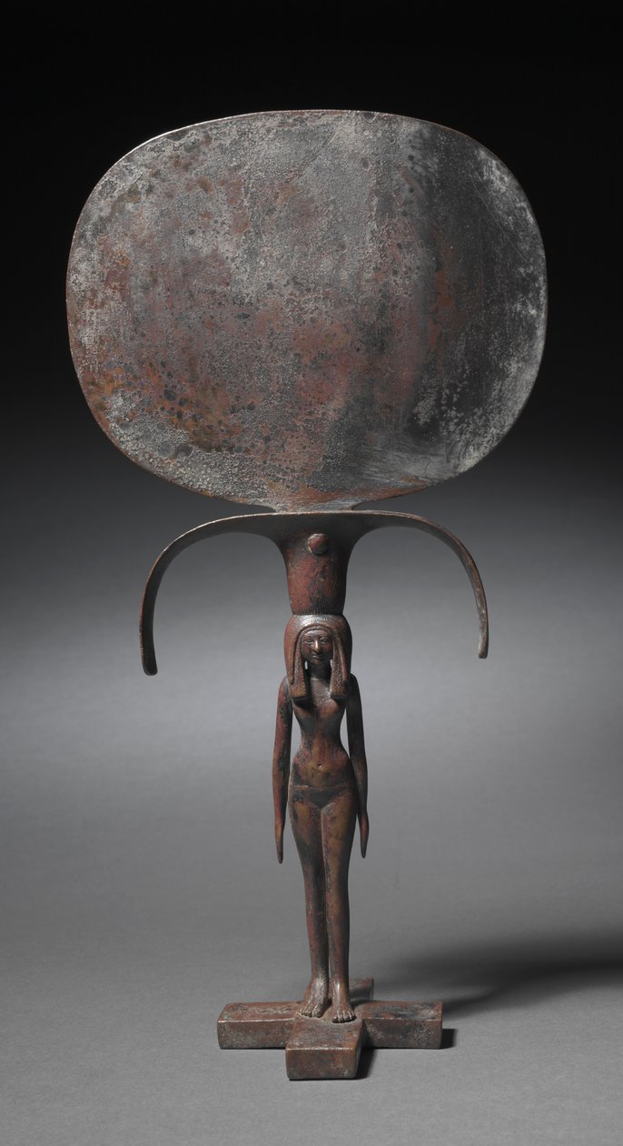 Caryatid Mirror, noin 1540-1296 eaa tekijältä Egyptian 18th Dynasty