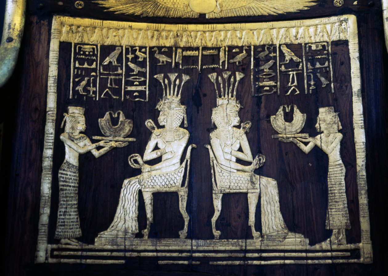 Tuolin selkänoja kuvattuna prinsessa Sitamon, Yuyan hauta, Kuninkaiden laakso, Egypti, Egyptin sivilisaatio, Uusi valtakunta, XVIII dynastia tekijältä Egyptian 18th Dynasty