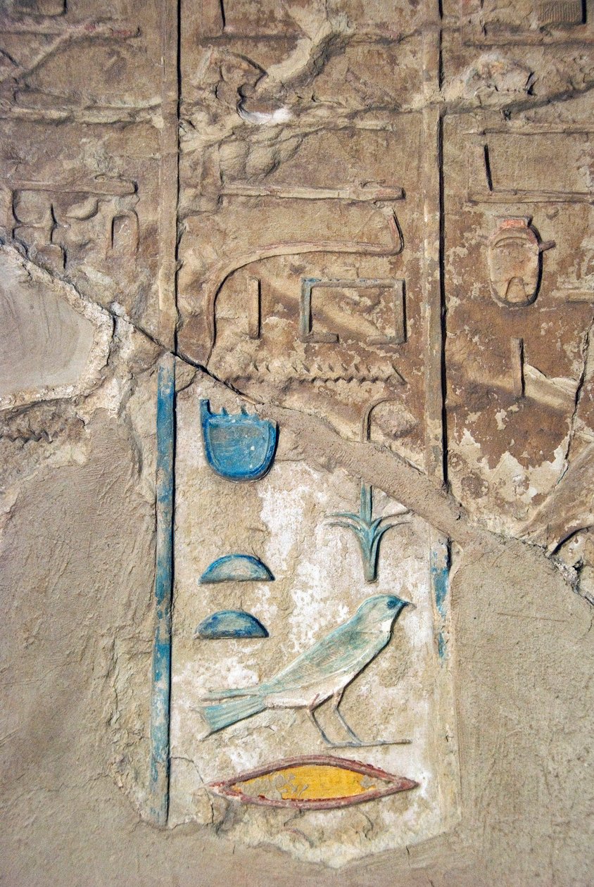 Egyptin antiikin: värikkäät hieroglyfit. Kheruefin hauta (TT192) (18. dynastia). tekijältä Egyptian 18th Dynasty
