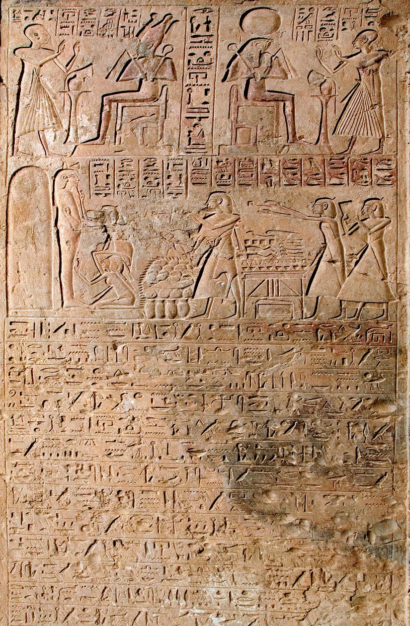 Egyptin antiikki: palvontakohtaukset. Kheruefin hauta tekijältä Egyptian 18th Dynasty